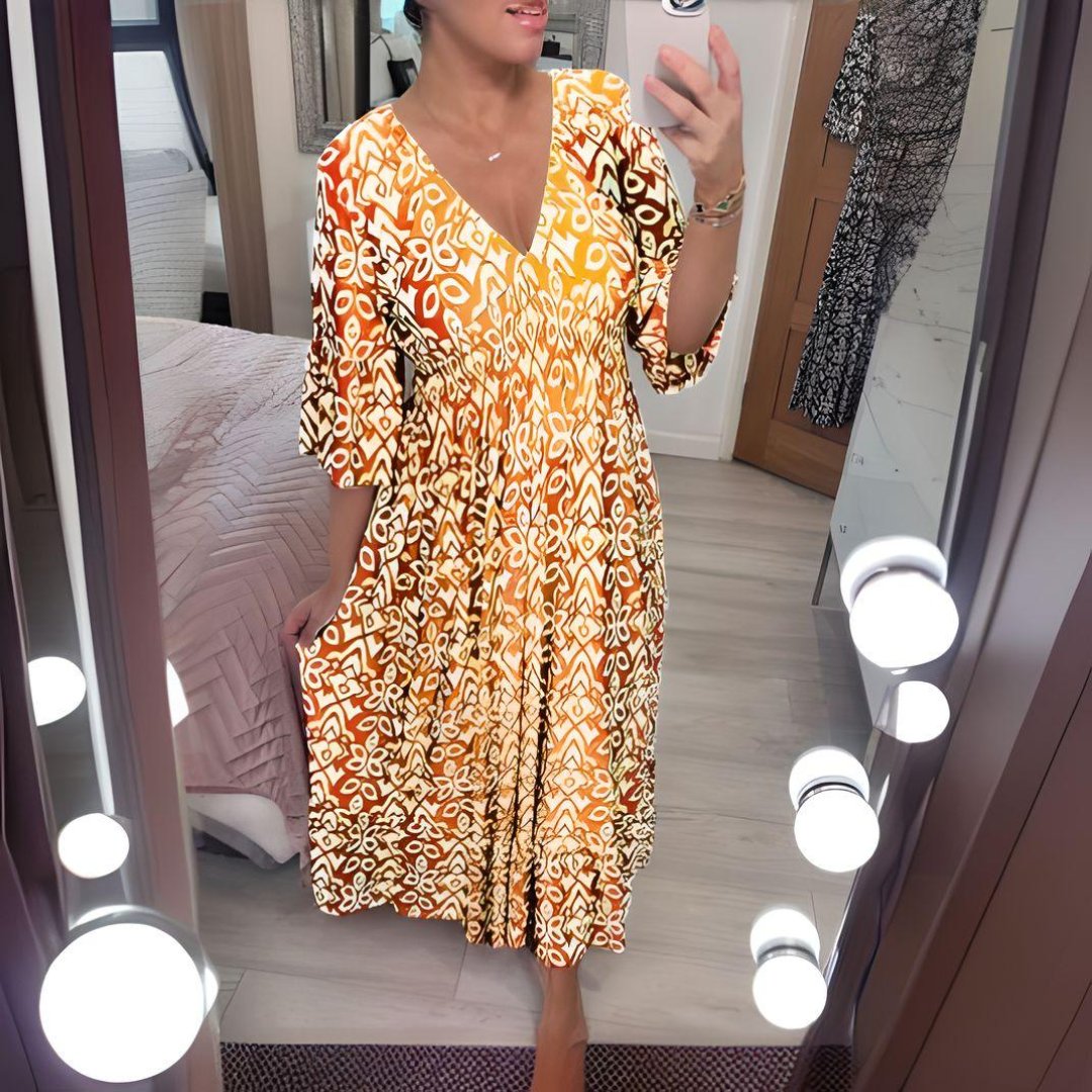 Lillia - Vestito Boho con Stampa
