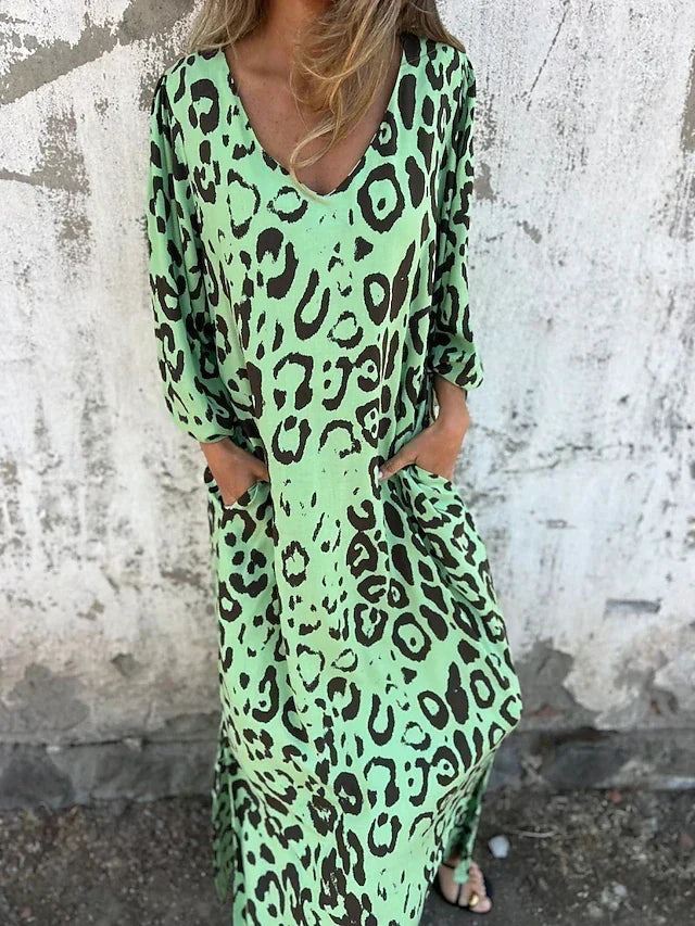 Jessa - Maxi Abito Leopardo