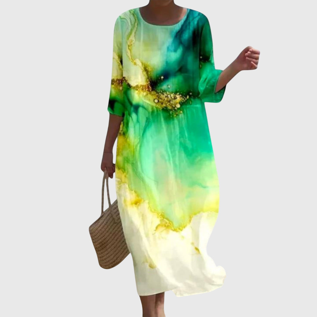 Hayley™ | Elegante Maxi Abito Floreale