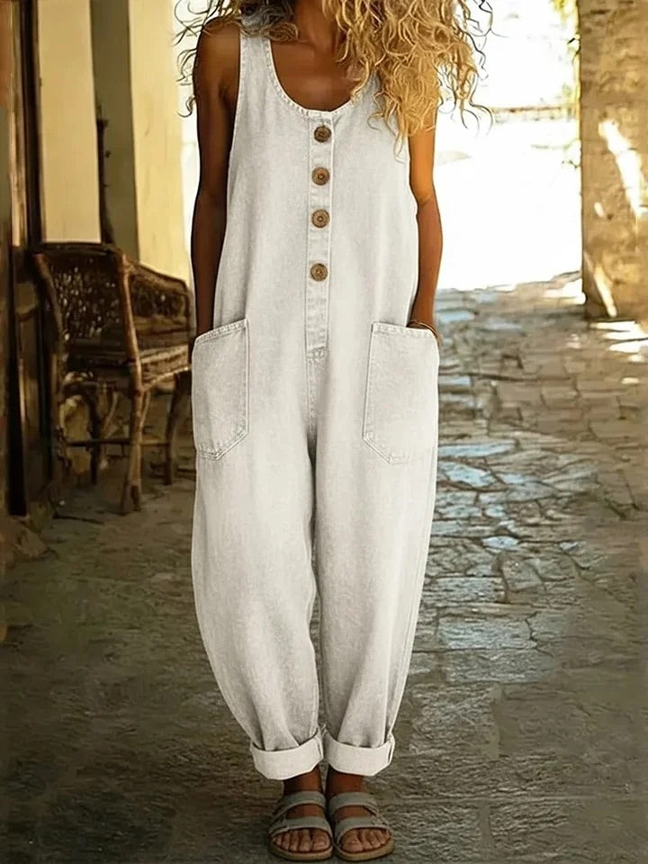 Lenna – Tuta in denim di cotone vintage