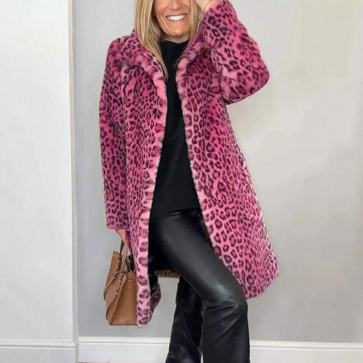 Greta | Cappotto in Pelliccia Ecologica Leopardata